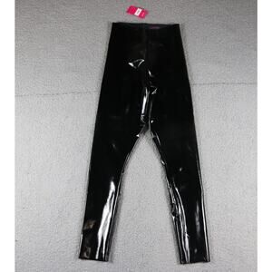 New Commando Legging Small Petite Black Faux Patent Leather Pull On Pants